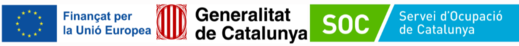 Financiado por la Unión Europea · Generalitat de Catalunya · Servei d'Ocupació de Catalunya (SOC)